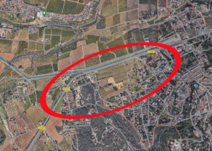 Mapa de terrenos urbanizables en El Vedat de Torrent