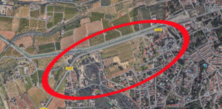 Mapa de terrenos urbanizables en El Vedat de Torrent