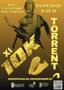 Cartel de la XI edición de la 10K Ciutat de Torrent con detalles de la carrera.