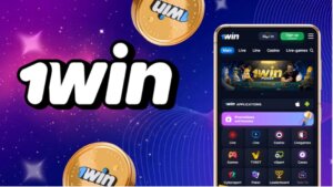 Interfaz del sitio web de 1Win mostrando tragamonedas y juegos de casino