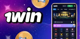Interfaz del sitio web de 1Win mostrando tragamonedas y juegos de casino