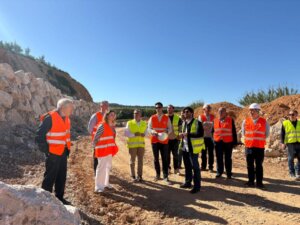 Visita del conseller a las obras en el barranco de l'Horteta en Torrent