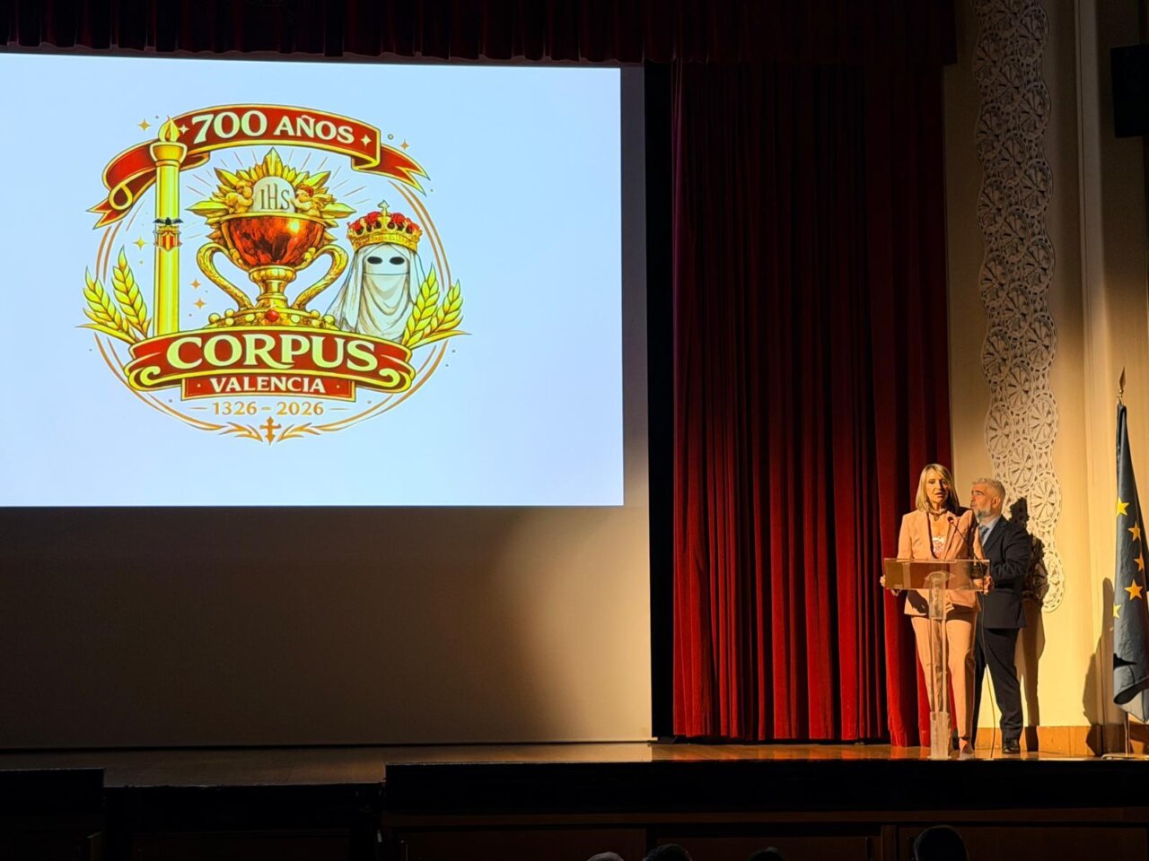 Presentación del logo del 700 aniversario del Corpus Christi en Valencia