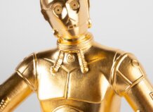 Figura de C-3PO de Lladró, droide de protocolo dorado de Star Wars