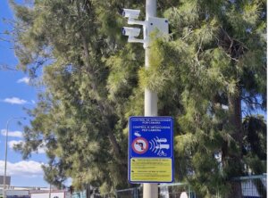 Cámaras de videovigilancia instaladas en el Polígono Mediterráneo de Massalfassar