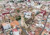 Vista aérea de Catarroja mostrando su arquitectura y urbanismo