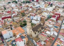 Vista aérea de Catarroja mostrando su arquitectura y urbanismo