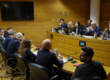 Reunión de la comisión de investigación sobre la DANA en Les Corts Valencianes