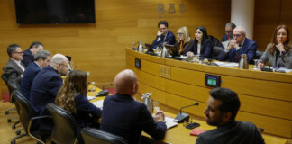 Reunión de la comisión de investigación sobre la DANA en Les Corts Valencianes