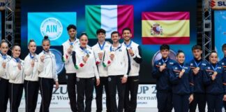 Gimnastas del Club Abetmar en el podio de la Suzuki World Cup 2026