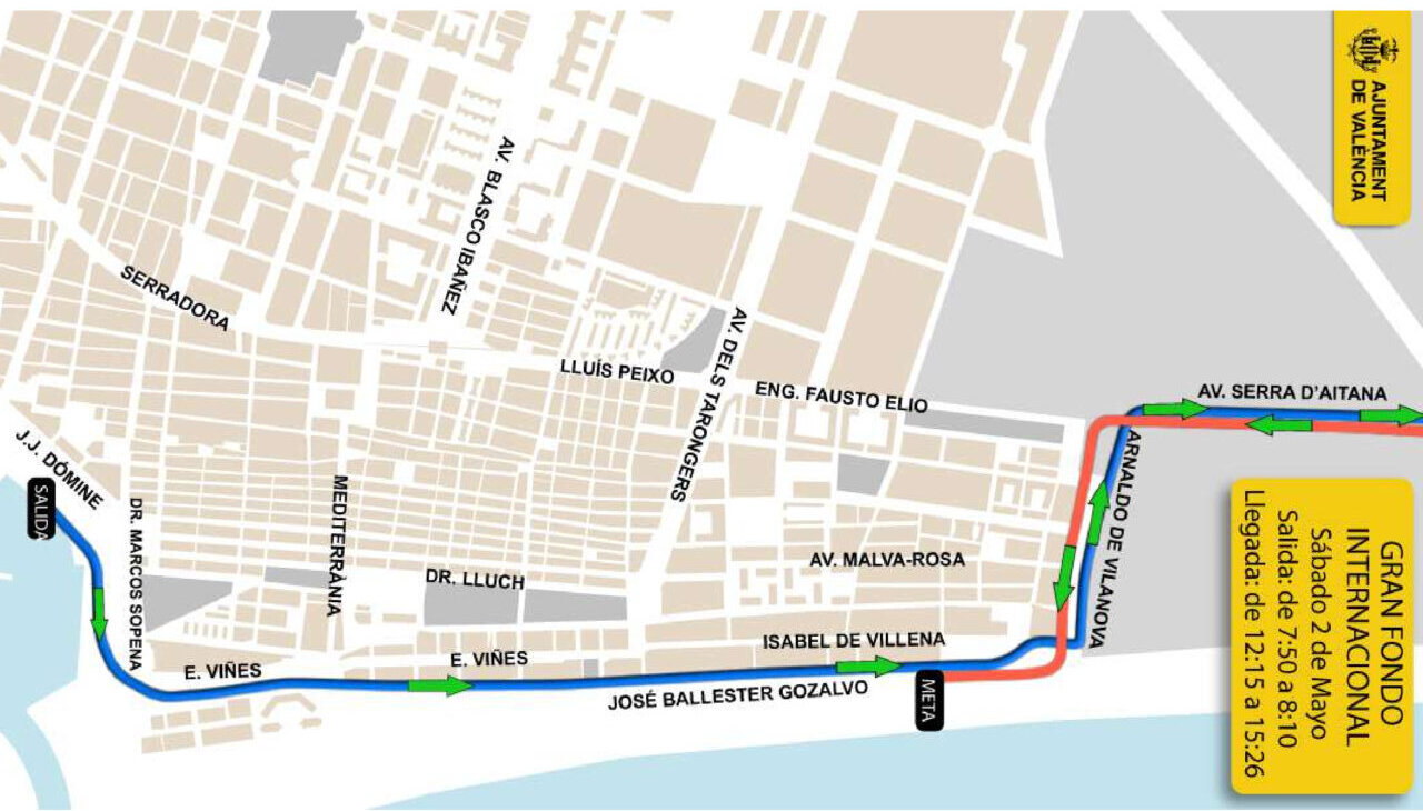 Gran Fondo Internacional de Ciclismo mapa