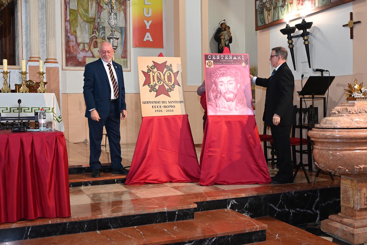 Presentación del cartel del centenario de la Hermandad del Santísimo Ecce-Homo.