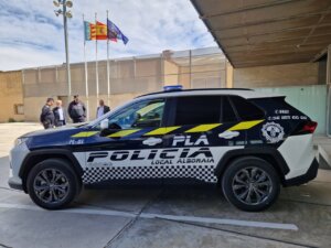 Vehículo de la Policía Local de Alboraya en presentación oficial