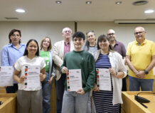 Estudiantes premiados en la Olimpíada de Valencià en Paiporta