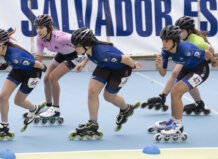 Competidoras en el Campeonato Autonómico de Patinaje en Paiporta