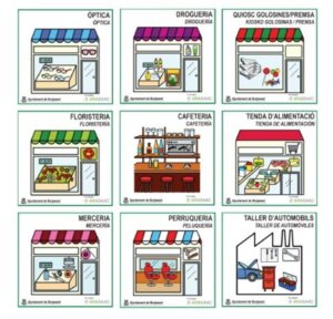 Pictogramas accesibles para comercios en Burjassot