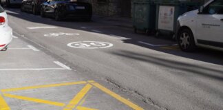 Repintado de señalización horizontal en calles de Manises