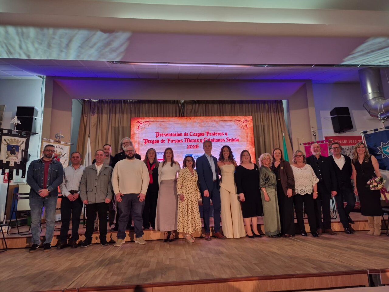 Acto de presentación de las Capitanías de Moros y Cristianos en Sedaví.