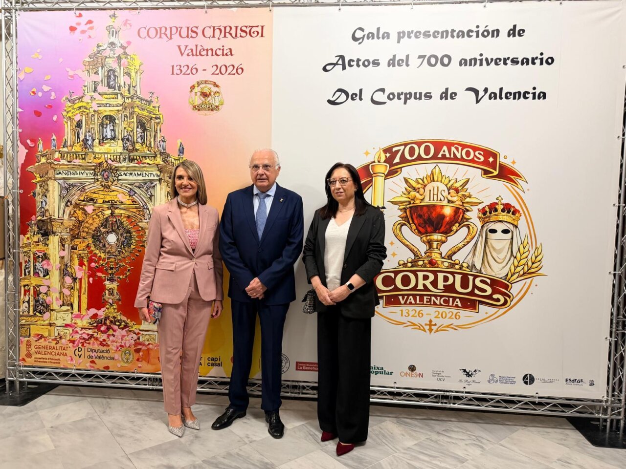 Presentación del logo del 700 aniversario del Corpus Christi en Valencia
