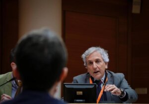 Raúl Mérida hablando sobre la recuperación tras la riada en València