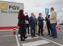 Visita a la reconstrucción de València Sud por autoridades de Metrovalencia