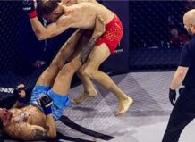 El Roig Arena hace récord de asistencia consolidando las MMA con más de 14.000 personas por primera vez en España Luchadores en combate durante evento de MMA en Roig Arena