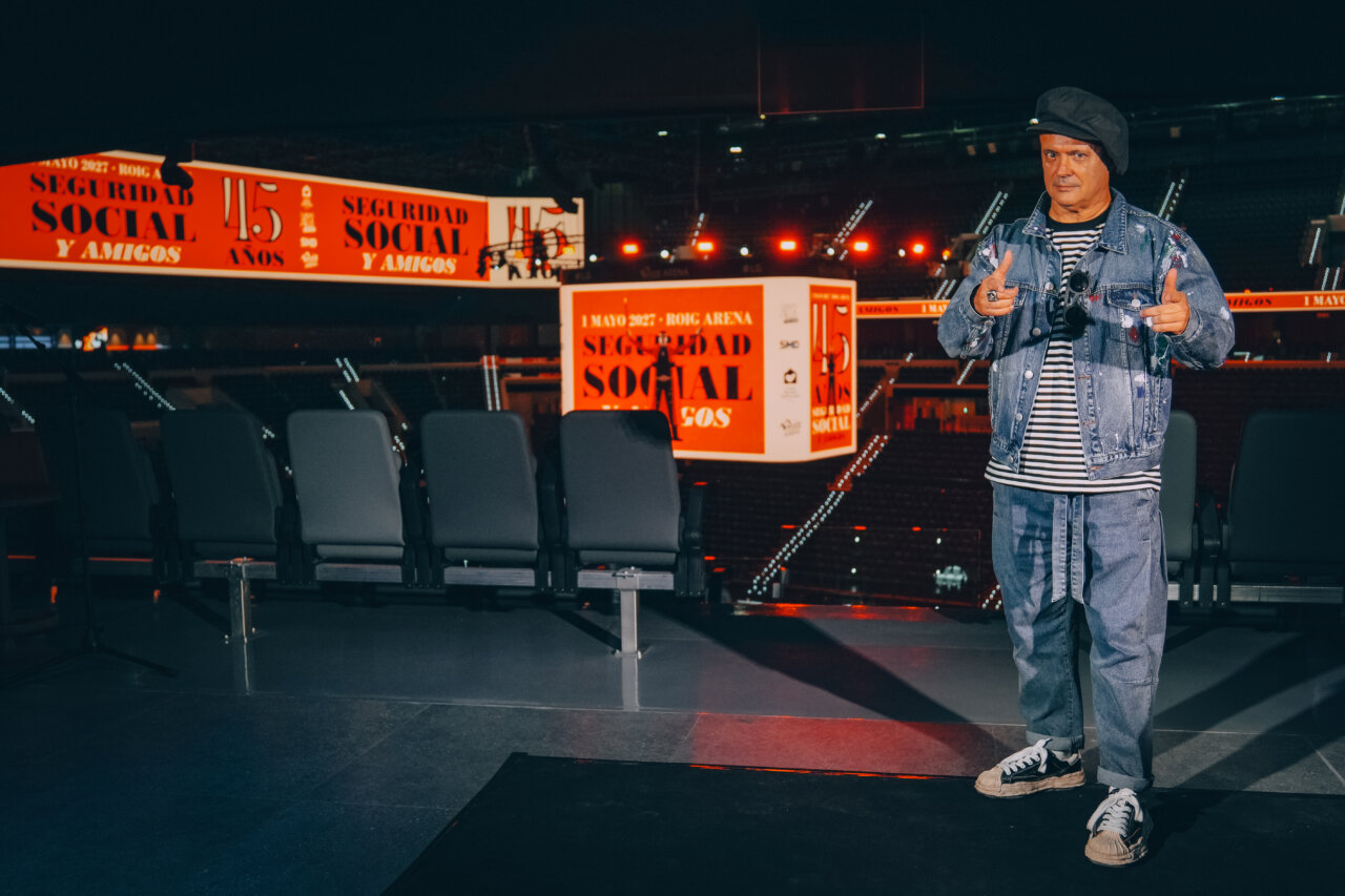 José Manuel Casañ presenta el concierto de Seguridad Social en el Roig Arena