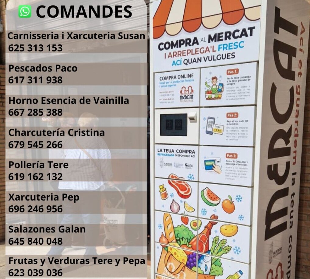 Taquillas refrigeradas en el Mercado Municipal de Alboraya