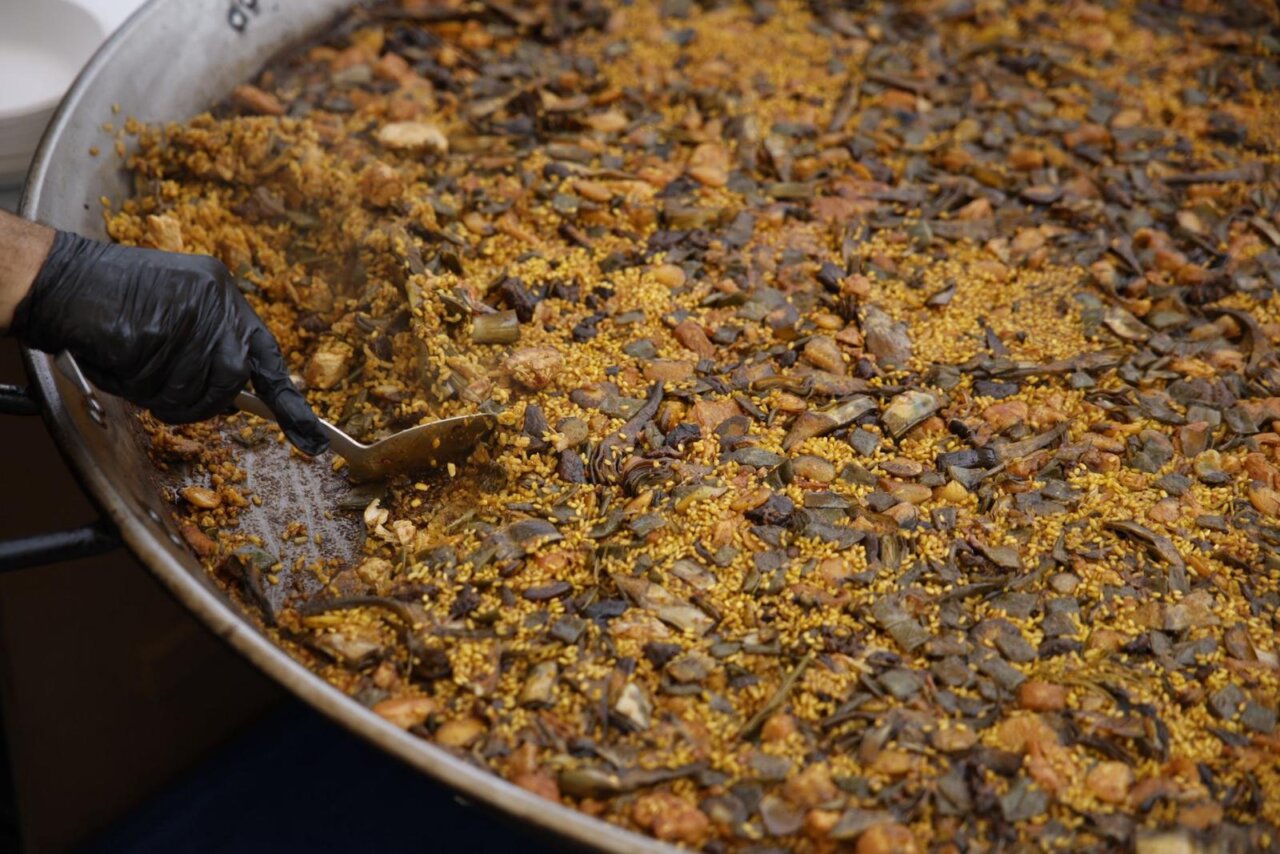 Arroz preparado en el concurso TastArròs en Valencia