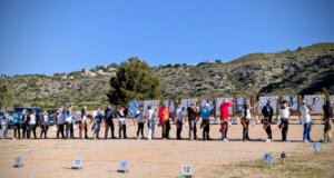 Arqueros alineados en la Liga AVAB-IFAA 2026 en Torrent