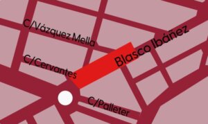 Aviso de corte de tráfico en la avenida Blasco Ibáñez de Mislata