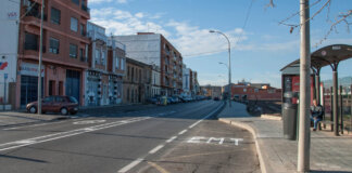 Vista de la calle en Les Cases de Bàrcena, València