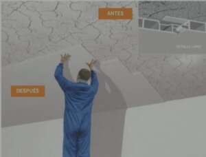 Instalación de panel sanitario de PVC en una superficie