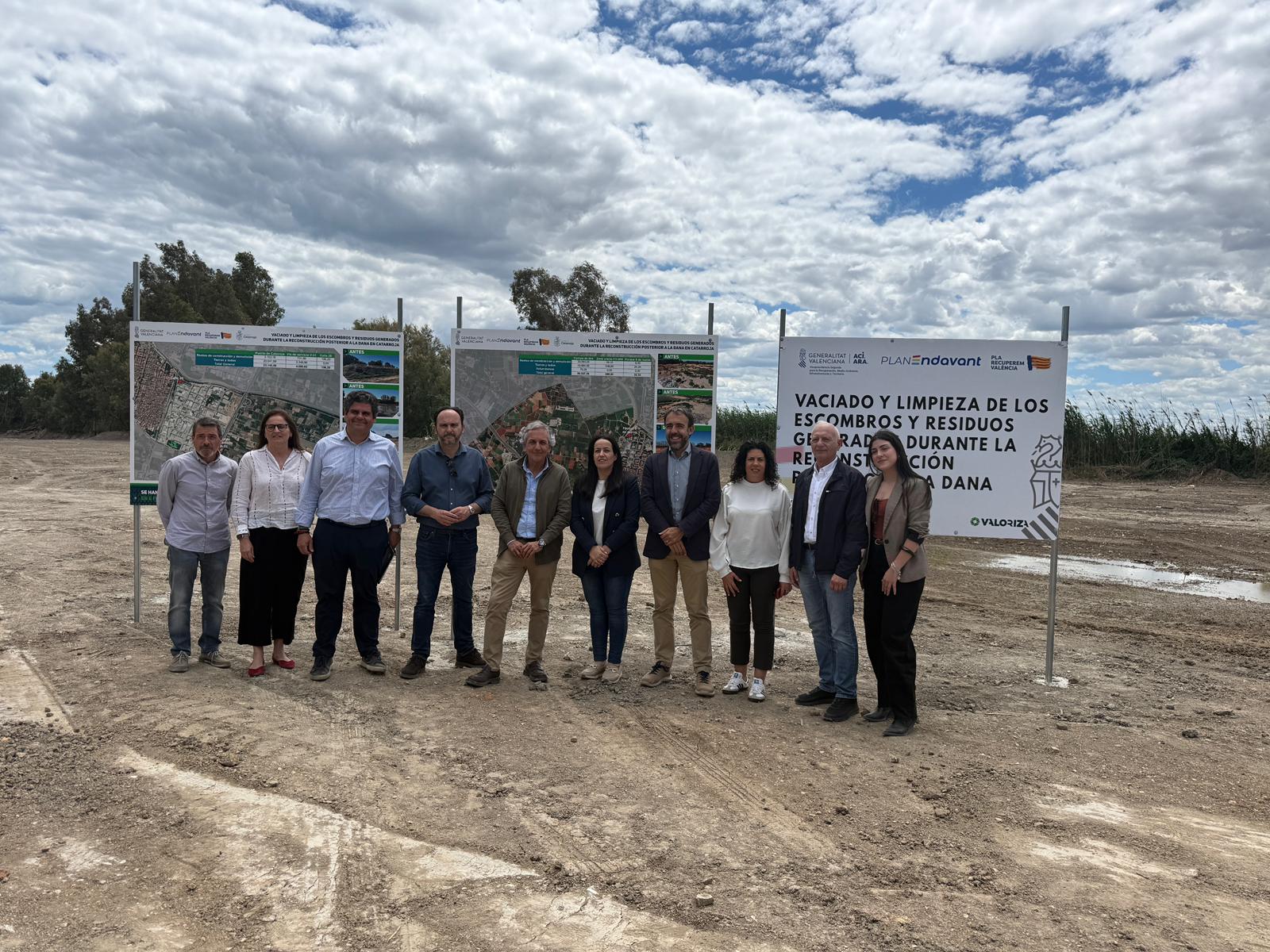 La Generalitat clausura los puntos de gestión de escombros de la reconstrucción en Quart de Poblet y Catarroja tras invertir 27,9 millones de euros