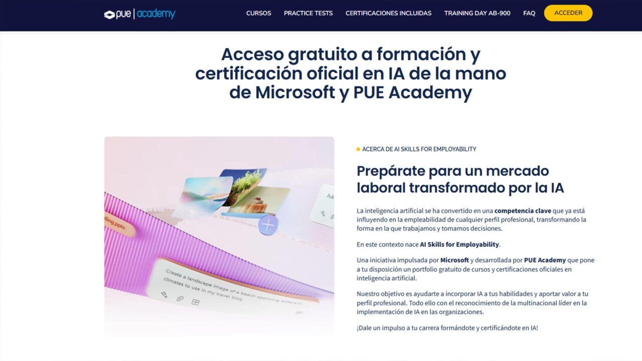 Cursos gratuitos en inteligencia artificial ofrecidos por Microsoft y el Ayuntamiento