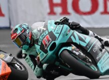 El piloto de Puçol Álex Escrig resume su 20º puesto en el GP de Francia de Moto2 con un “borrón y cuenta nueva” Álex Escrig durante la carrera del GP de Francia de Moto2.