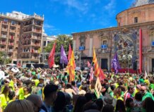 La huelga en la educación valenciana continúa mientras STEPV pide retomar la negociación con Educación Protesta masiva de docentes en la huelga educativa de mayo de 2023.