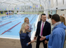 La piscina municipal de Puçol renueva su climatización con una inversión de más de 124.000 euros de la Diputación Inauguración de la climatización en la piscina municipal de Puçol