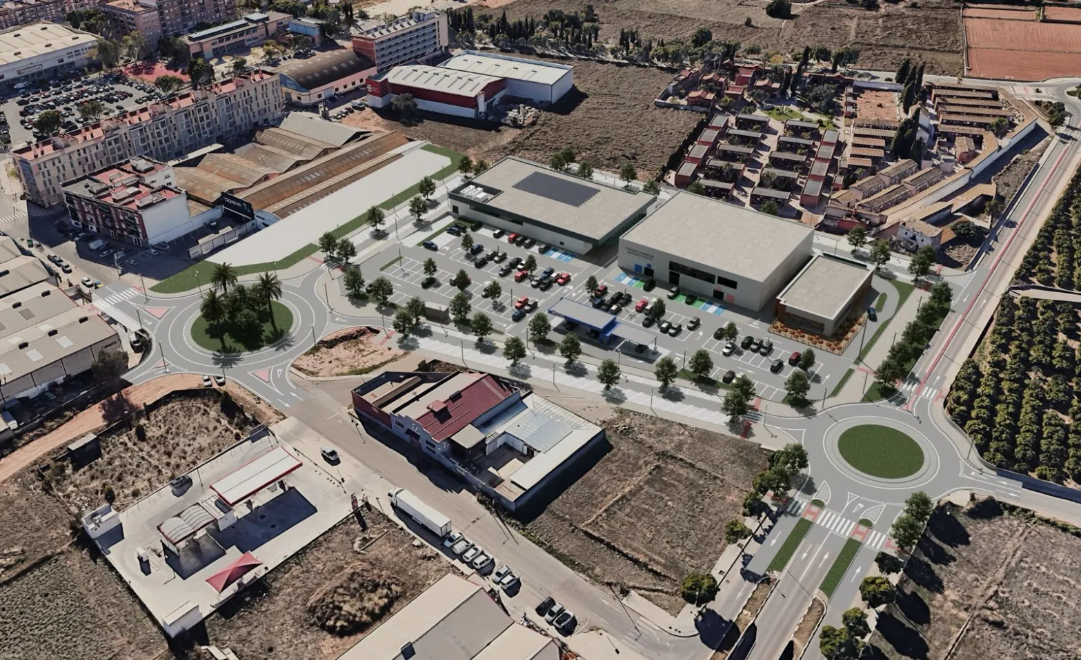proyecto parque comercial Moncada