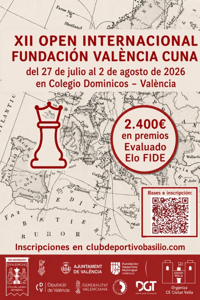 Cartel del XII Open Internacional Fundación València Cuna