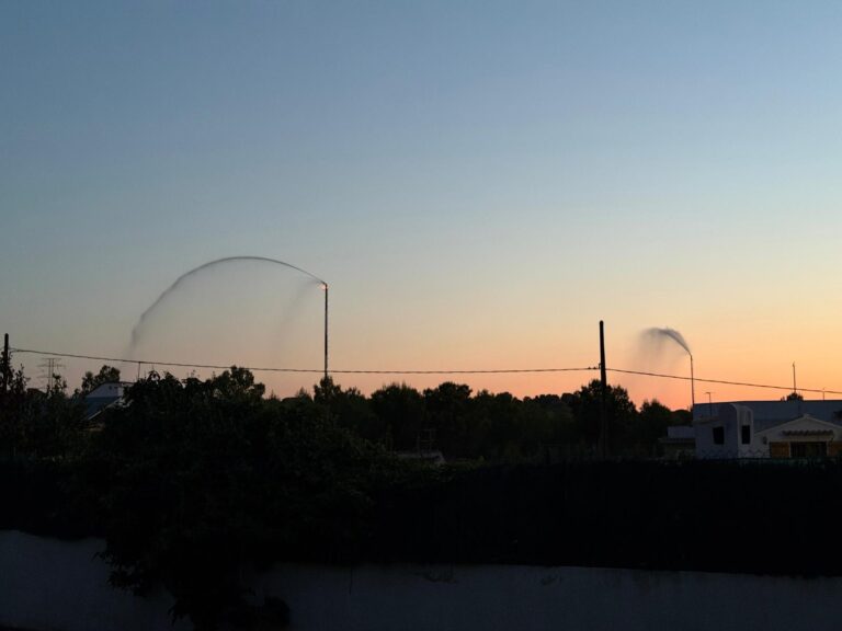 cañones inteligentes de agua de Paterna