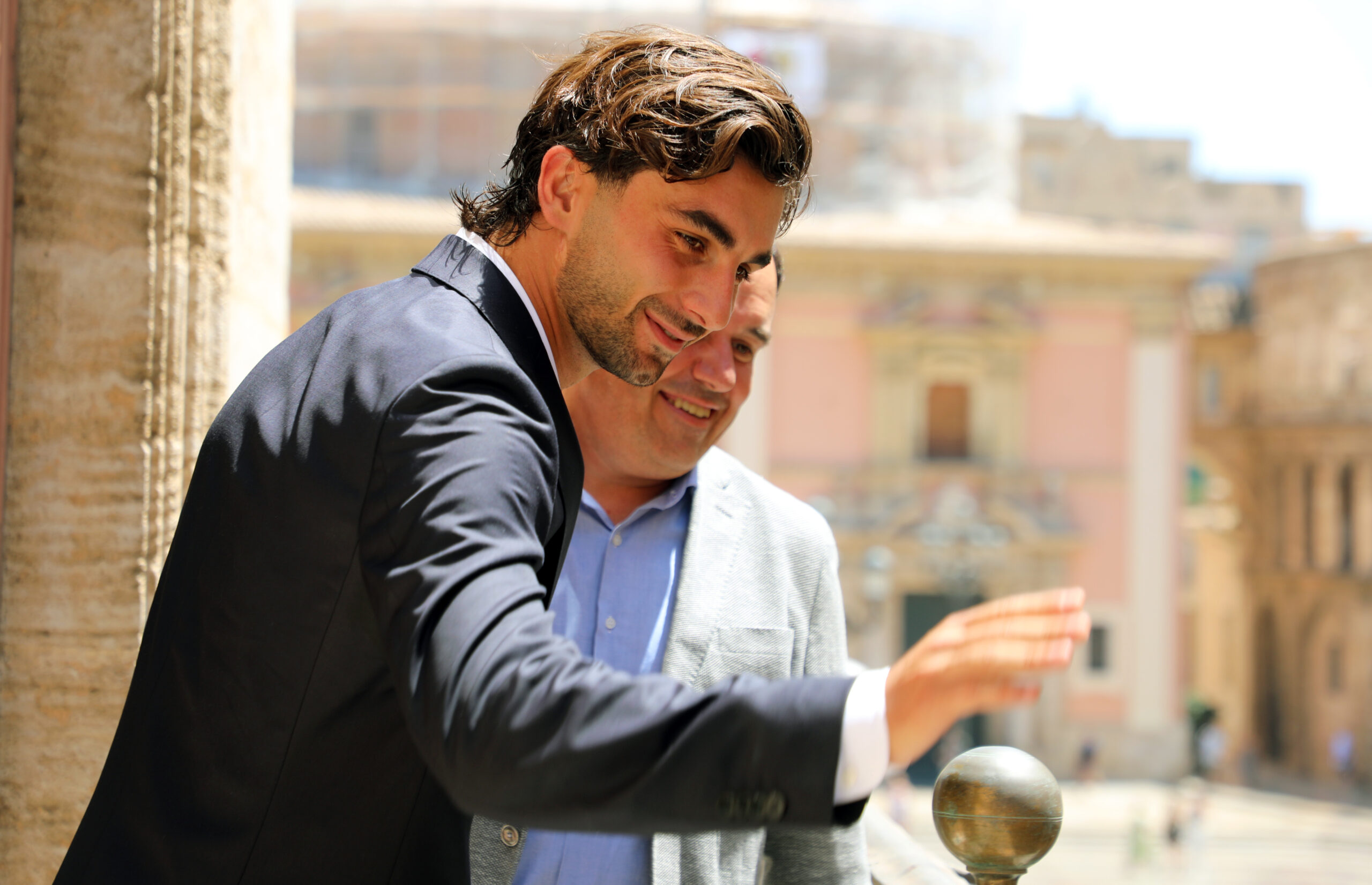 Visita de Ferran Torres al Palau de la Generalitat