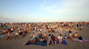 eclipse solar en las playas de Valencia