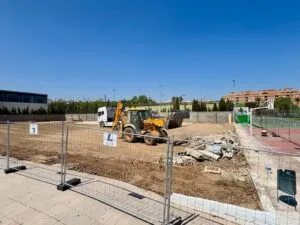 obras de la pista cubierta de Picassent