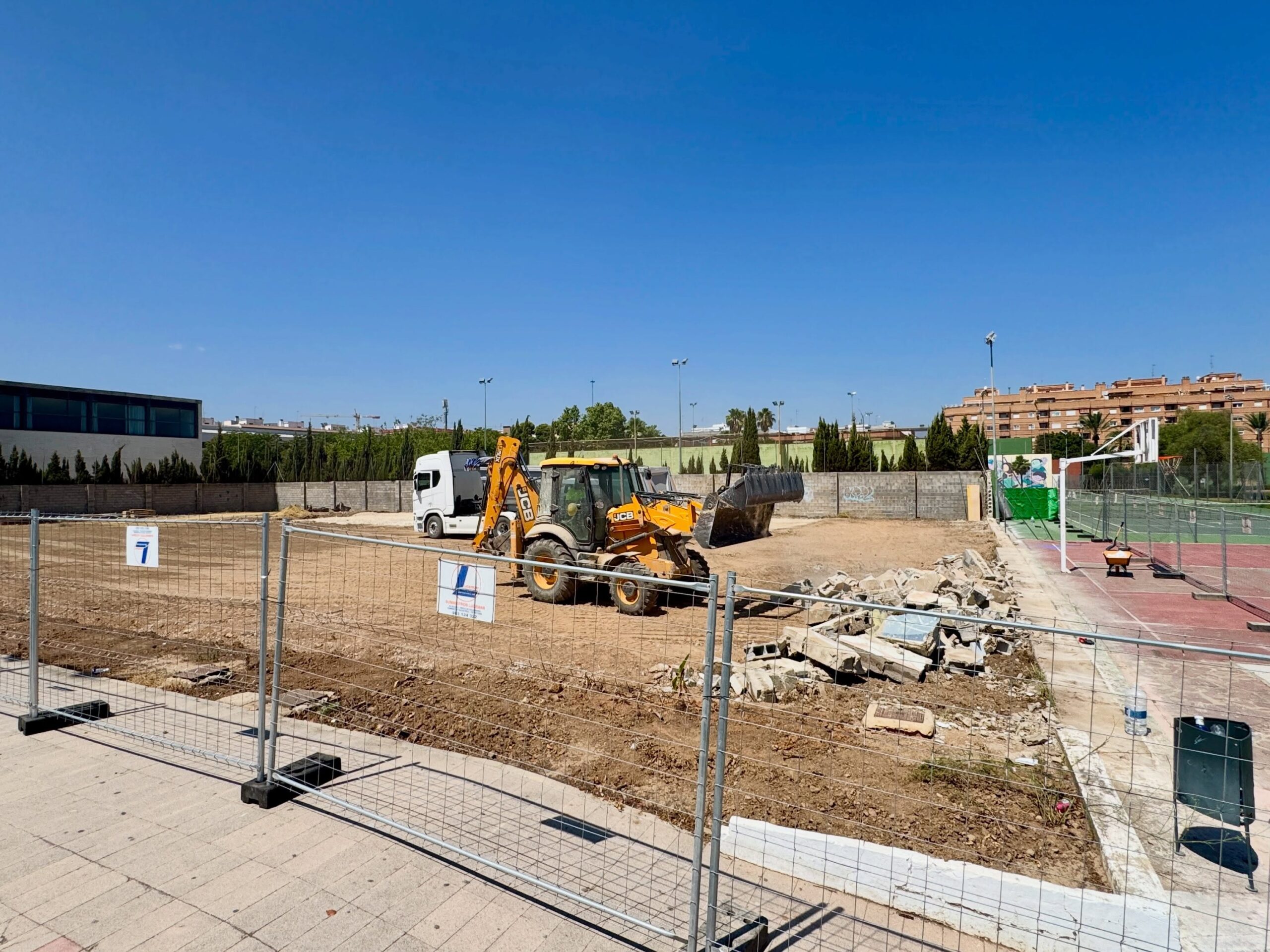 obras de la pista cubierta de Picassent