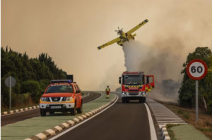 El incendio de El Saler aumentasu superficie a 37 hectáreas tras una noche complicada la CV-500 se mantiene cortada al tráfico