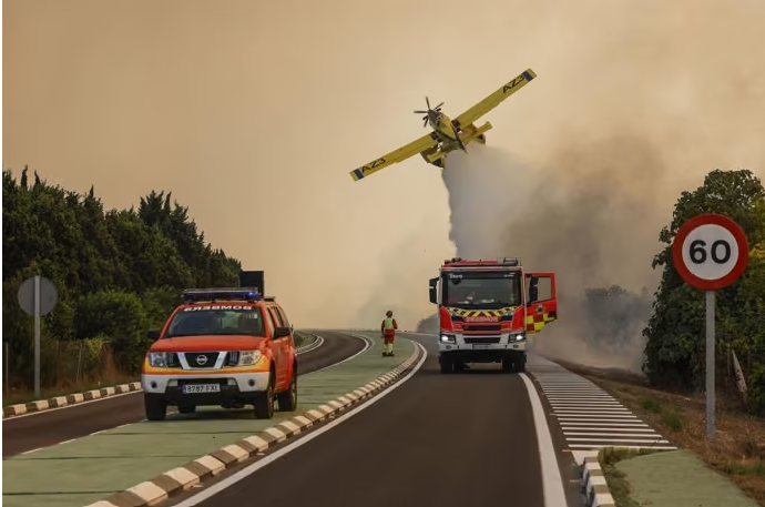 El incendio de El Saler aumentasu superficie a 37 hectáreas tras una noche complicada la CV-500 se mantiene cortada al tráfico