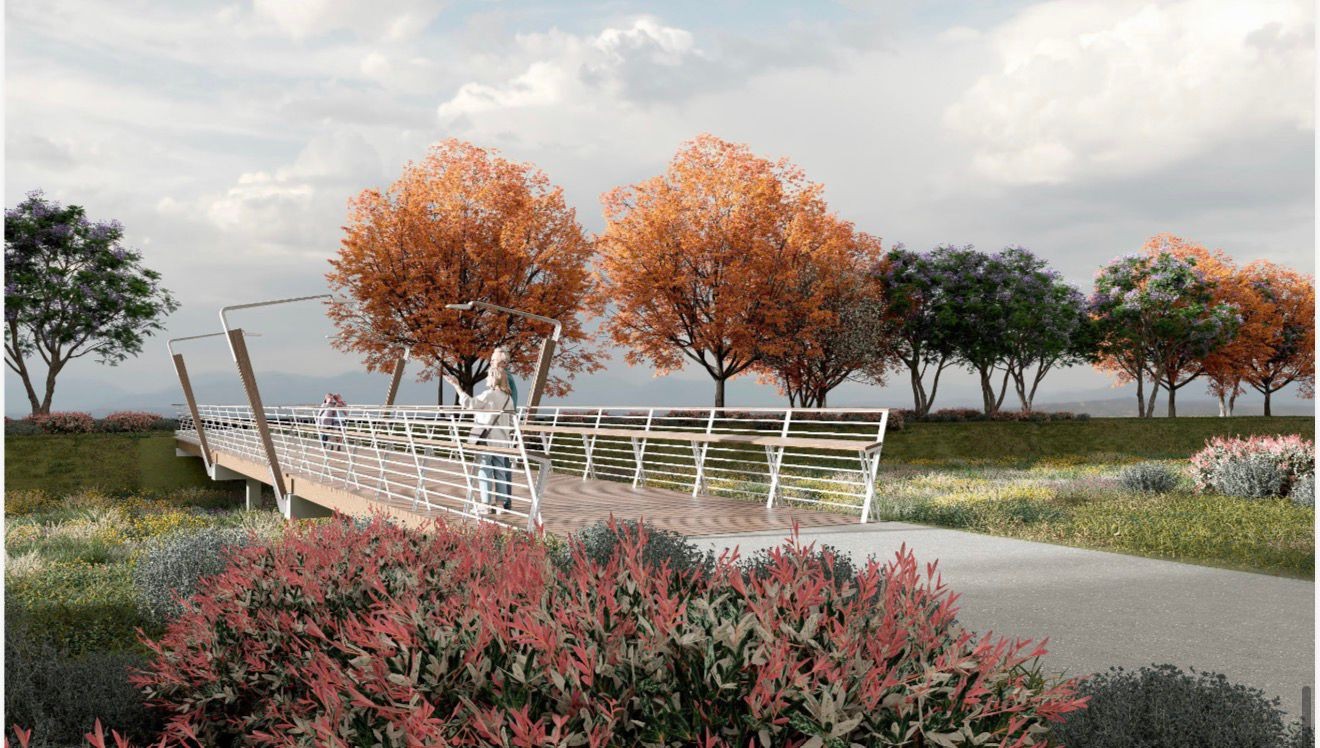 Imagen proyecto remodelación nueva pasarela entre Santa Rita y Fuente del Jarro