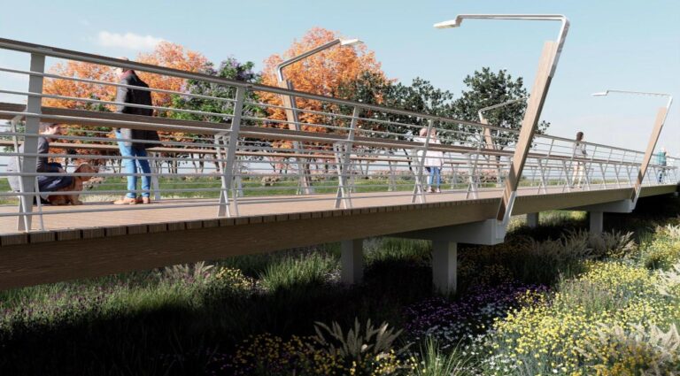 Imagen proyecto remodelación nueva pasarela entre Santa Rita y Fuente del Jarro