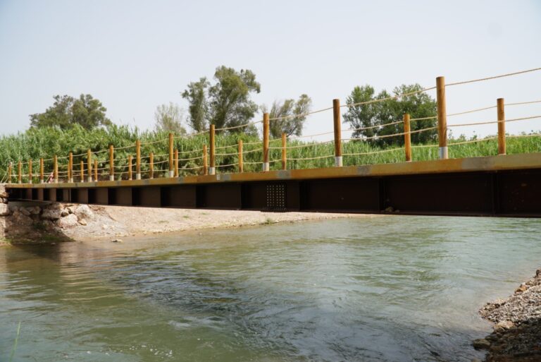 nueva pasarela sobre el rio Turia